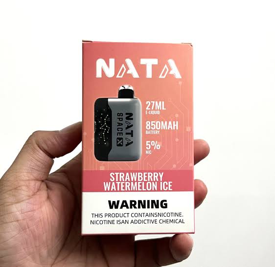 NATA Space X 27ML Disposable - 850mAh Battery (Cola Ice)
• NATA Space X Long-Lasting Vape - Strawberry Kiwi Ice