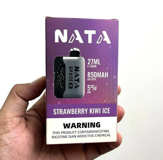 NATA Space X 27ML Disposable - 850mAh Battery (Cola Ice)
• NATA Space X Long-Lasting Vape - Strawberry Kiwi Ice